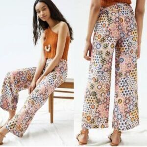 Anthropologie Multicolor Wide-Leg Pants NWOT